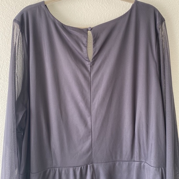 Frock and Frill beaded v neck mesh mini Wedding Guest Dress - Picture 8 of 12